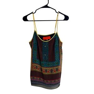 Clover Canyon Women’s Abstract Art Silk Sleeveless Camisole